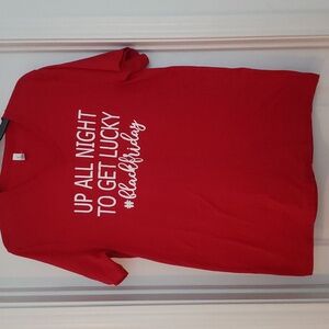 Red Black Friday shirt